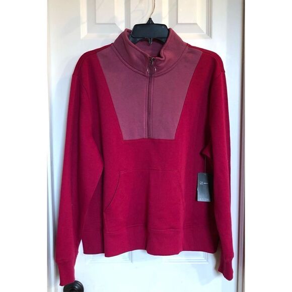 ID IDEOLOGY - 🎉HP🎉 NWT! L Sz L Colorblock 1/4 Zip Pullover in Posh Berry. - Picture 14 of 16